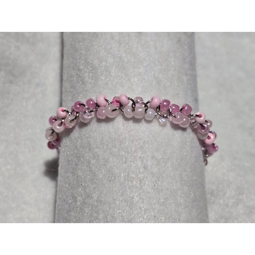 Pink Beaded Bracelet